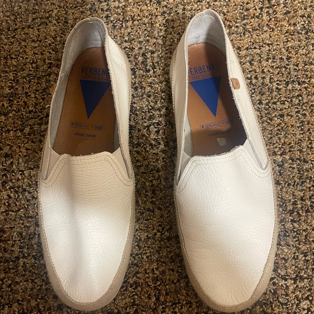 White Minimalist Slip-On Loafers